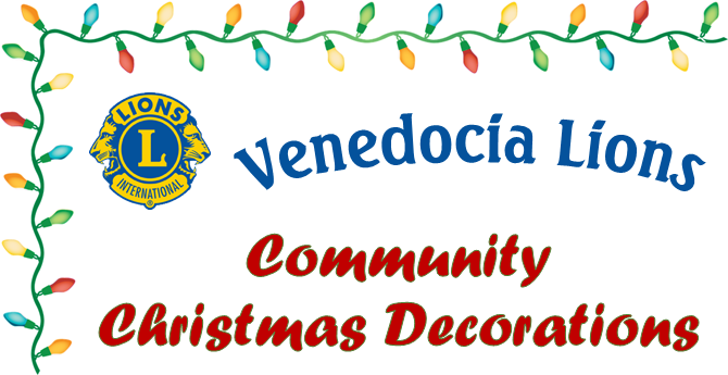 Venedocia Lions Christmas Decorations
